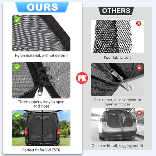 Tailgate Mosquito Net For VW T6/T6.1