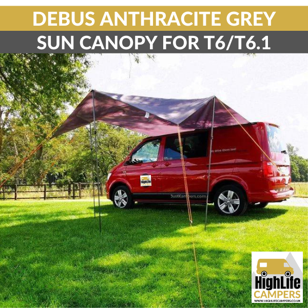 Debus Anthracite Grey Sun Canopy Awning Highlife Camper Accessories