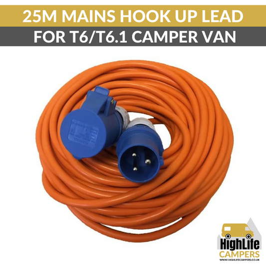 Mains Hook Up Extension Lead (25m)