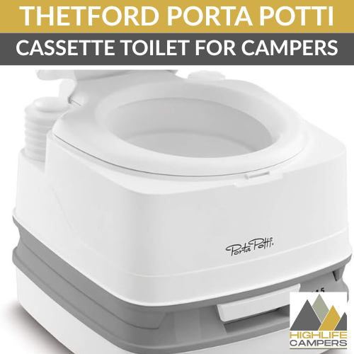 Thetford Porta Potti 145, Portable Toilet, White/Grey